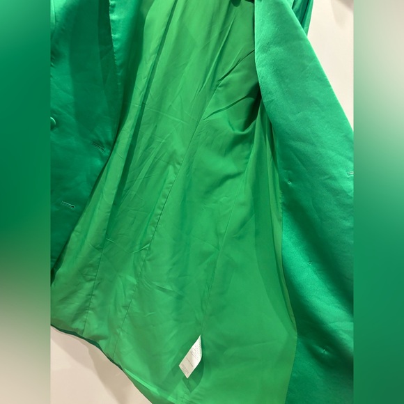 Adelyn Rae Emerald Green blazer dress Coat size small elegant statement mini - Picture 8 of 9